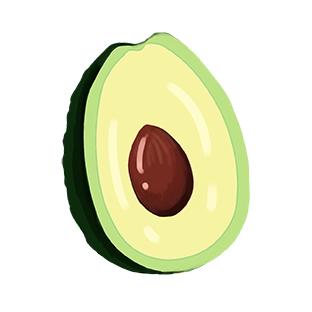 avocado graphic